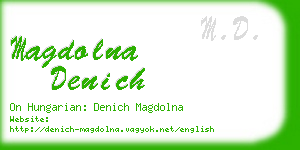 magdolna denich business card